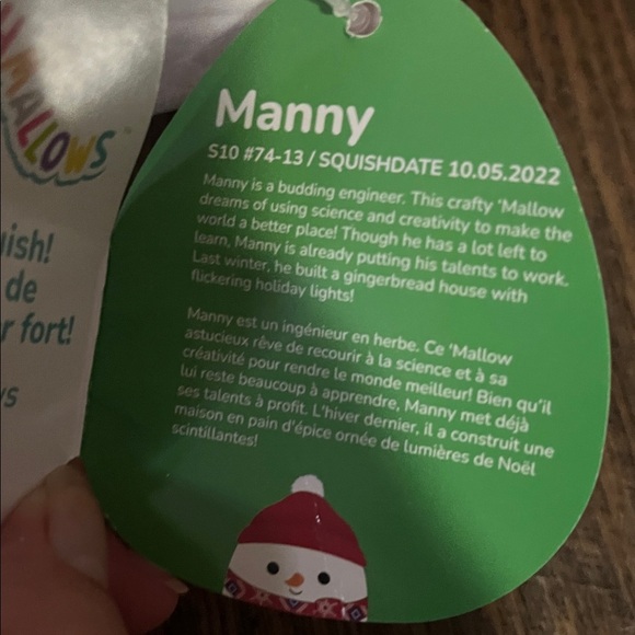 Squishmallows manny 10” - Picture 3 of 3